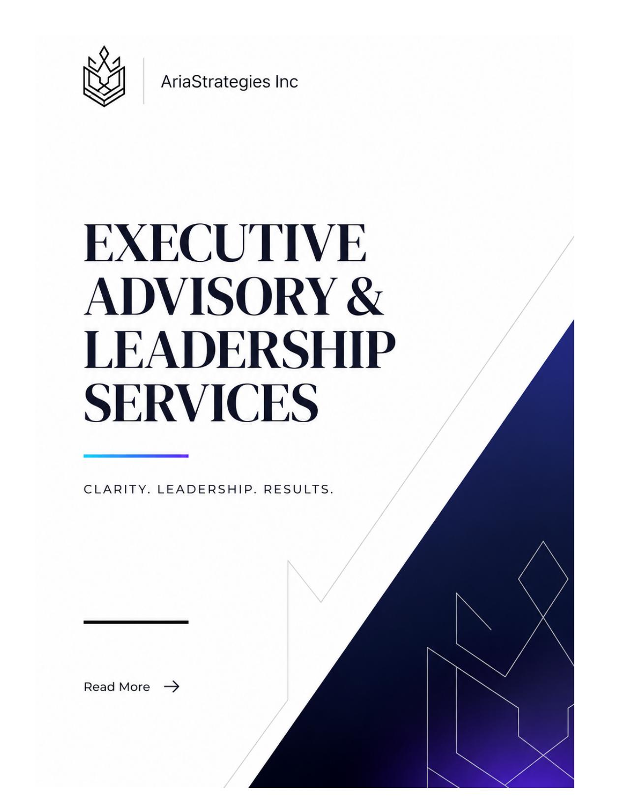 Executive Advisory & Leadership Services Overview cover